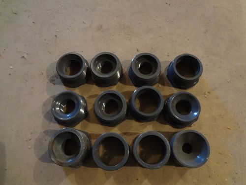 Lot of (12) 2&#034; sch 80 pvc reducer fittings 2&#034; to mixed sizes threaded &amp; slip for sale