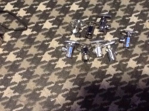 LOT OF MISC. 8 CHROME ANGLE STOP W/ HANDLE  1/2&#034; &amp; 3/8&#034;MIXED LOT  OF STOPS
