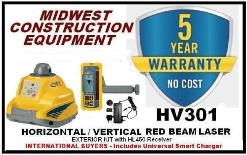 New trimble spectra precision hv301 horizontal / vertical laser package w/hl450 for sale