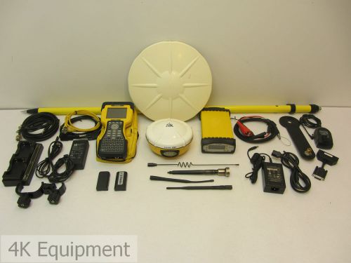 Trimble sps851 &amp; sps881 base/rover gnss gps receiver kit w/ tsc2, 900 mhz radios for sale