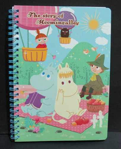 Story of Moomin Valley Snufkin Little My Floren Spiral Notebook Brand New
