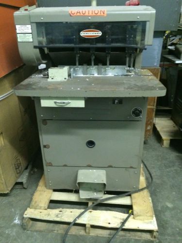 Challenge  ms-10a hydraulic gear driven paper drill – 5 head works well for sale