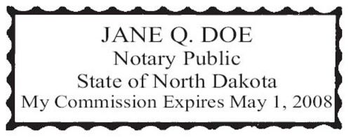 For north dakota new pre-inked official notary seal rubber stamp office use for sale