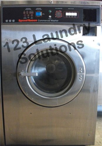 Speed queen front load washer 208-240v stainless steel sc35md2yu40001 used for sale