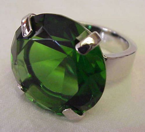 Emerald prism showcase ring display for sale