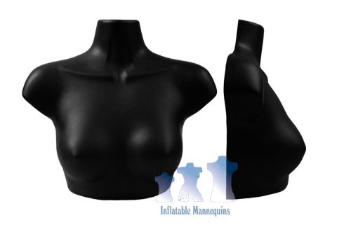 Female Upper Torso Form - Hard Plastic, Black