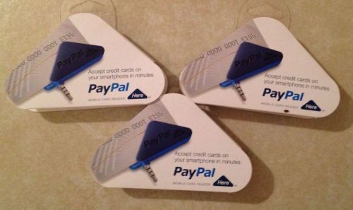 3 Paypal Mobile Card Readers for iOS/Android devices