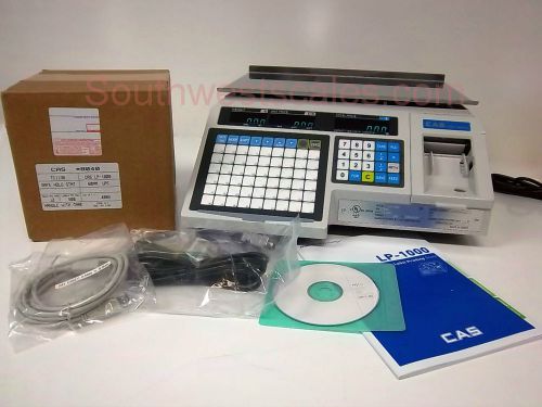New cas lp-1000n label printing scale - free shipping + case of 8040 labels! for sale