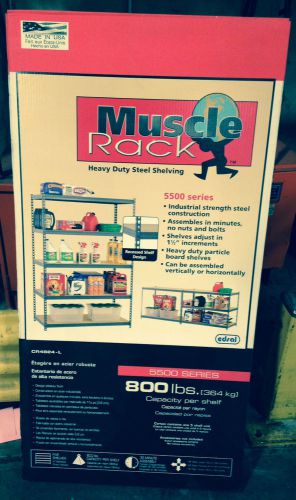 Muscle rack 5500 shelf storage garage shelves steel organizer heavy duty cr4824 for sale