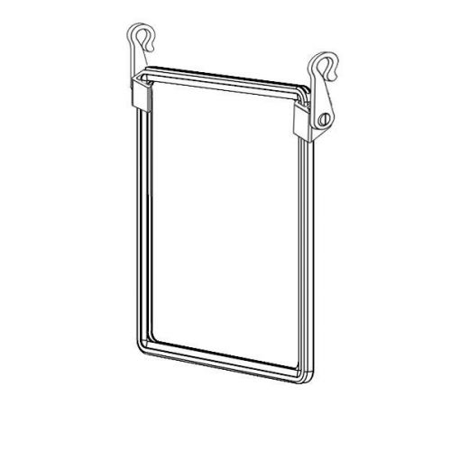 Set of 6  red plastic frame a4 with protector sleeve hanging clip holder for sale