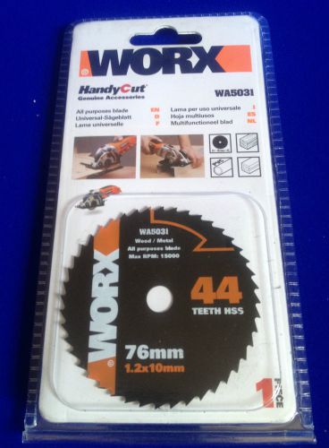 New worx handycut wa5031 circular saw wood metal hss 76mm blade disc 44 teeth for sale