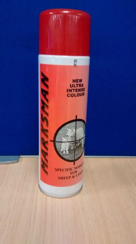 12 CANS OF NET-TEX MARKSMAN SHEEP MARKER SPRAY - RED