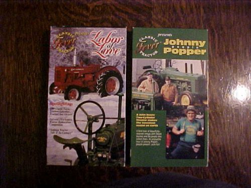 2 “CLASSIC TRACTOR FEVER” on VHS CASSETTE TAPES DEERE CASE FORD MCCORMICK