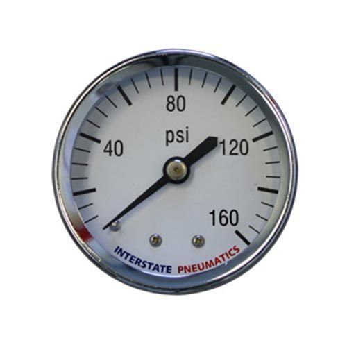 Air pressure gauge 2 inch dial 160 psi 1/4 inch npt rear mount g2112-160 for sale