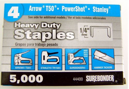 1/4 length heavy duty staples 5000 nt per box 44400 for sale