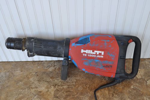 HILTI TE 1500-AVR 120-Volt Demolition Hammer Breaker Heavy Duty W/ 2 Bits
