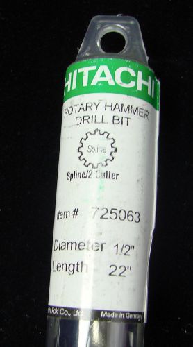 Hitachi® spline hammer drill 725063 22&#034; rotary bit new for sale