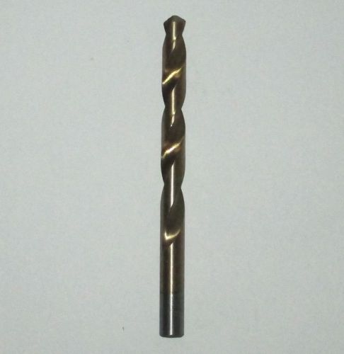 New 13/32&#034; titanium nitride high speed steel drill bit 5&#034; oal; $1 off 2nd+ for sale
