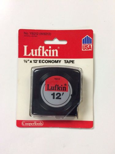 Lufkin Y8212  Economy 12-Foot Tape Measure, 1/2&#034; Wide Blade, USA Made, New