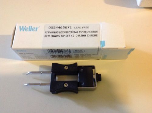 Weller 0054465671 rtw 6nwms tip set 45 d 0.2mm chrome for sale