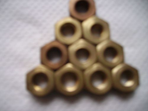 Brass nuts,5/16 UNC,Pack of TEN.