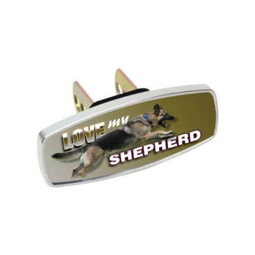 HitchMate 4235 Premier Series HitchCap - &#034;Love My Shepherd&#034;