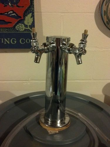 Beer tower with 2 taps