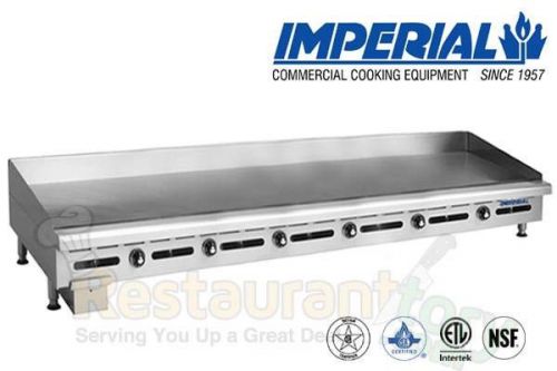 Imperial comm griddle thermostat controlled heavy duty 72&#034; nat gas model itg-72 for sale