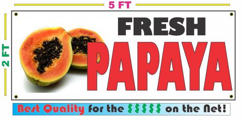 Full Color FRESH PAPAYA BANNER Sign NEW Larger Size Best Quality for the $$$