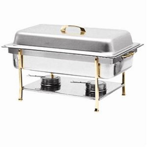 CONTINENTAL CHAFER - SERVES UP TO 8 QUARTS - BRASS TRIMMED BANQUET - SLRCF0840Z