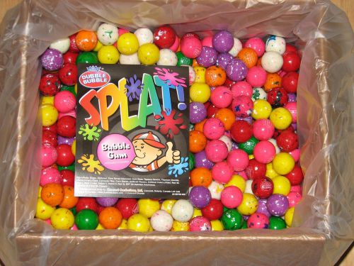 Dubble bubble splat tye dye1 pound  bulk bag 1 inch gumballs fresh for sale