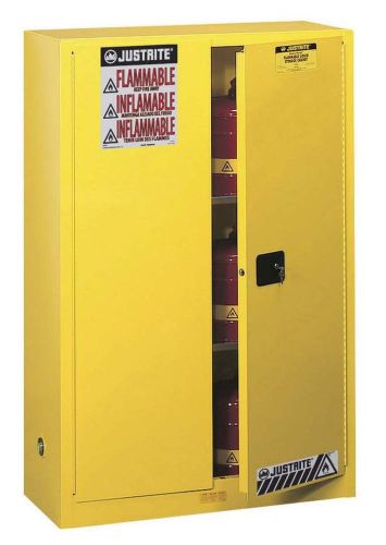 Justrite sure-grip ex 894500 safety cabinet for flammable liquids, 2 door manual for sale