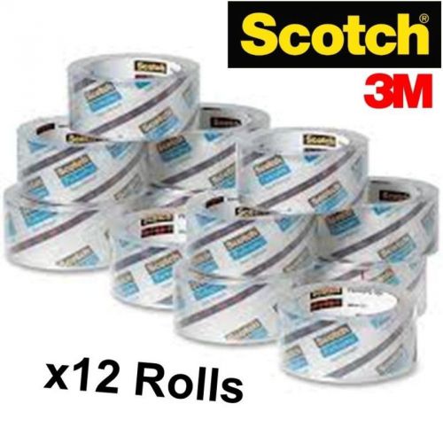 Lot of x12 scotch 3m premium shipping / packaging tape rolls ~ heavy duty! 3.1mm for sale