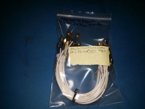 SMA(Male) to SMA(Male) Cables  10&#034;  Lot of 20ea BELDEN