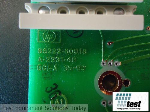 Agilent HP 86222-60018 Front Panel Board Assembly (Parts-D)