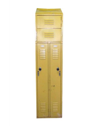 Vintage yellow metal locker