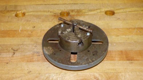 Craftsman Lathe Chuck 4 Jaw, &amp; 6&#034; Face Plate 7/8&#034; x 16 tpi. bore