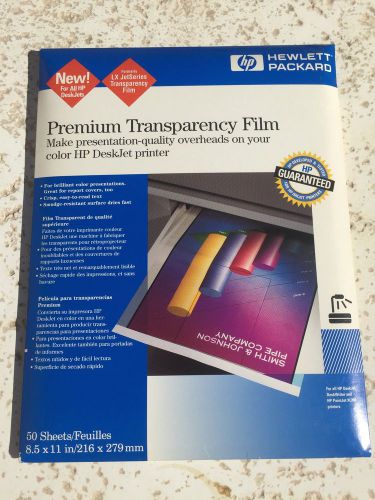 HP C3834A PREMIUM INK JET TRANSPARENCY FILM TOTAL OF 179 PAGES !!!