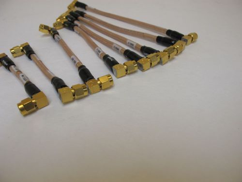 Cable Assembly SMA(M) to SMA(M).  Various Lengths.  8 each. DC - 18GHz.   Lot #5