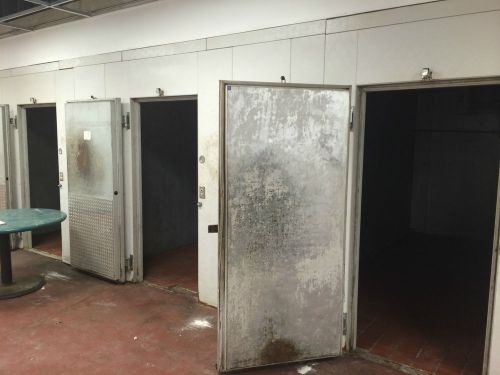 four unit freezer cooler units with evap and condensor doors  lights Kolpak