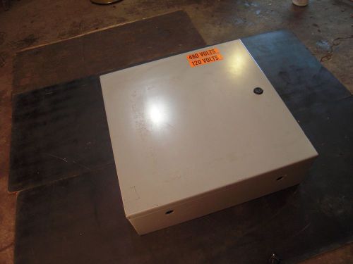 Wiegmann industrial control panel enclosure with contents - motor starter &amp; more for sale