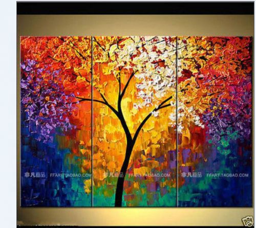 new Large canvas . Modern hand-painted Art Oil Painting Wall Decor+framed