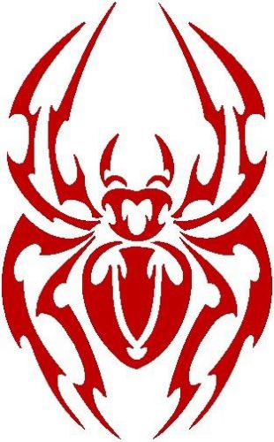 30 Custom Red Artistic Spider Personalized Address Labels