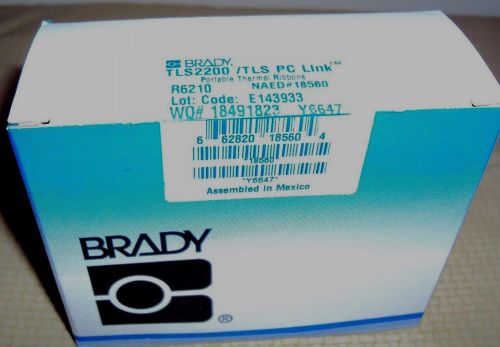 Brady portable thermal labels label ink pc link tls2200 r6210 ink ribbon 1 for sale