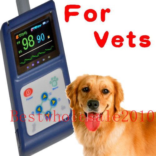 NEW  CE Hand-held Veterinary vet Patient Monitor TFT display ,USB, Free Software
