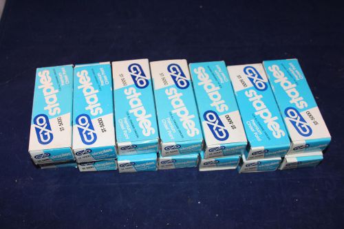 14 Boxes of Premium Chisel Point  Staples 5000/Box New GXO
