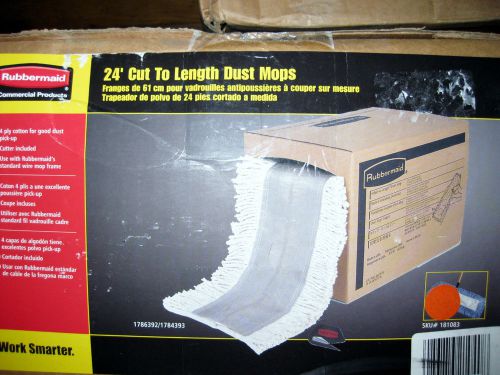 Rubbermaid: 24 feet of cut to length dust mops  4ply   brand new in box! for sale