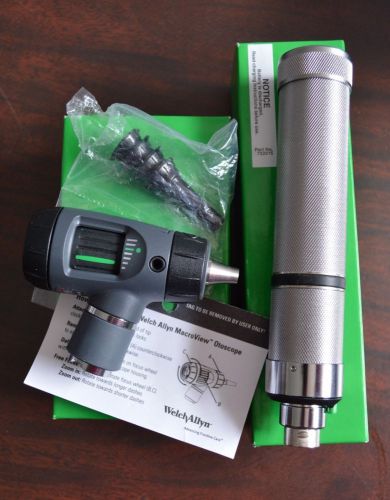 New Welch Allyn 3.5V MacroView Otoscope 23810 &amp; Rechargeable Handle 71000A