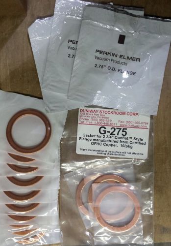 NEW 42 Copper Gaskets for Conflat Flange Vacuum MDC Duniway