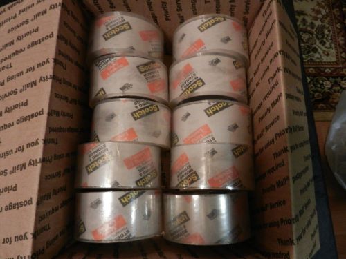 3m scotch long lasting packing tape  1.88&#034; x 54.6 yds lot of 10 rolls for sale
